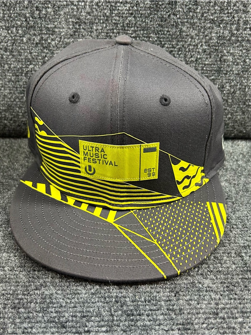Ultra Music Festival New Era Hat‎ Cap Grey 2015 One Size Fits Most SnapBack